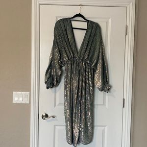 ASOS Sequin kimono midi dress